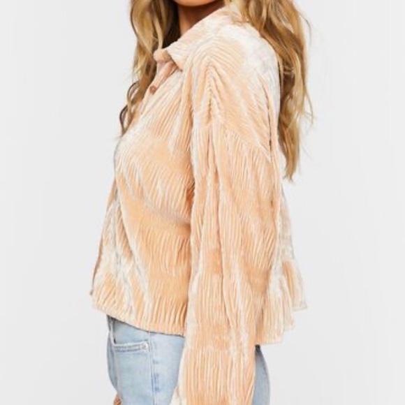 Plisse Long-Sleeve Shirt - Picture 2 of 5